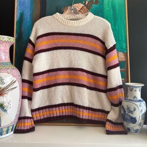 Urban Outfitters Cozy Striped Crew Neck Sweater